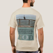 Psalm Bericht - Psalm 46-10 - Korte mouw Tan T-shirt (Achterkant)