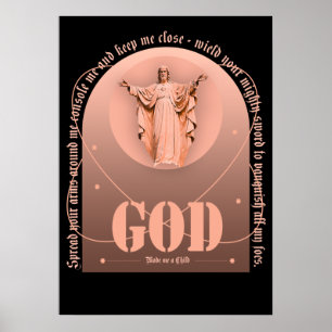 psalm bible god maakte me een kind poster