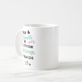 Psalm Bible Quote Cup Mijn Cup Koffiemok (Voorkant links)