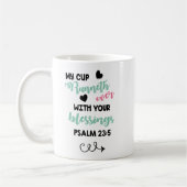 Psalm Bible Quote Cup Mijn Cup Koffiemok (Links)