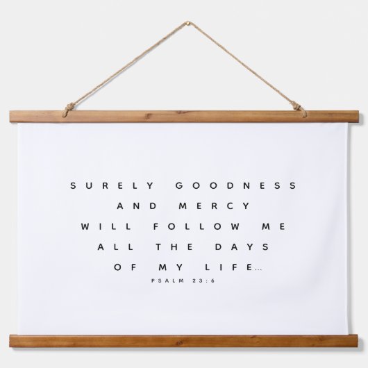 Psalm Bible Verse Art Christelijk Hangend Wandkleed (Voorkant)