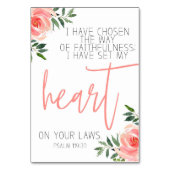 Psalm Bible Verse Kaart (Voorkant)