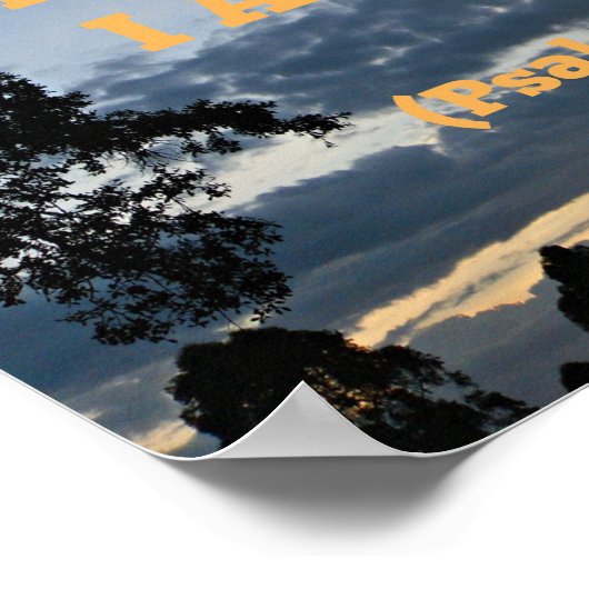 Psalm Bible Wees stil en weet dat ik God ben Poster (Hoek)