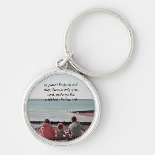 Psalm biblical quote sleutelhanger