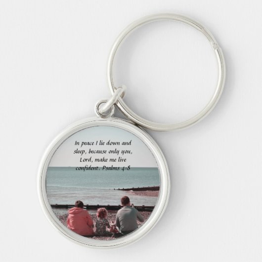 Psalm biblical quote sleutelhanger (Voorkant)
