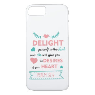 Psalm Bijbel Verse Christelijke iPhone 7 Hoesje