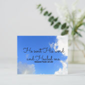 Psalm Christelijke genezing Briefkaart (Staand voorkant)