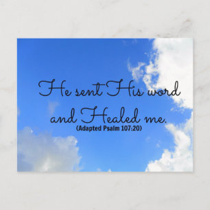 Psalm Christelijke genezing Briefkaart