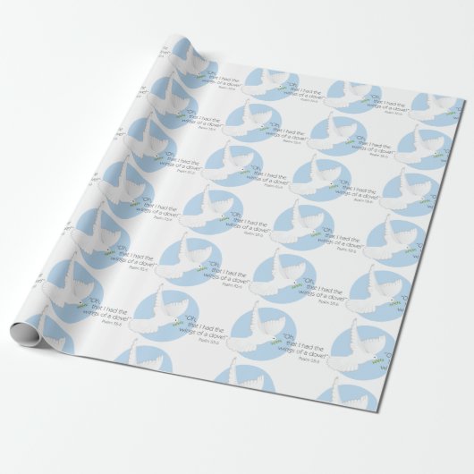 Psalm Dove Cadeaupapier (Uitgerold)