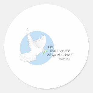 Psalm Dove Ronde Sticker