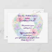 Psalm en bloemadem briefkaart (Voorkant / Achterkant)