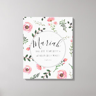 Psalm Fearully and Wonderful Made Psalm Poster Canvas Afdruk