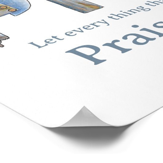 Psalm Loftuiting Poster (Hoek)