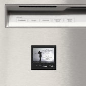 Psalm Lord is mijn Sterke Bijbelcitaat zwarte grij Magneet (Insitu (Vaatwasser))