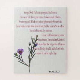 Psalm, Paarse Floral uitdagend Puzzle Legpuzzel