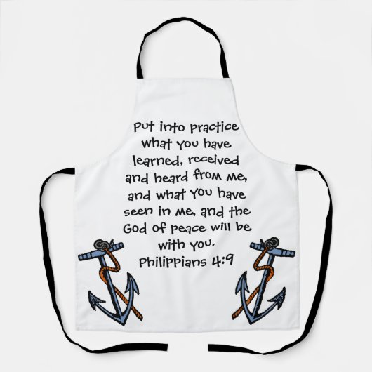 Psalm Philippians biblical quote Schort (Voorkant)