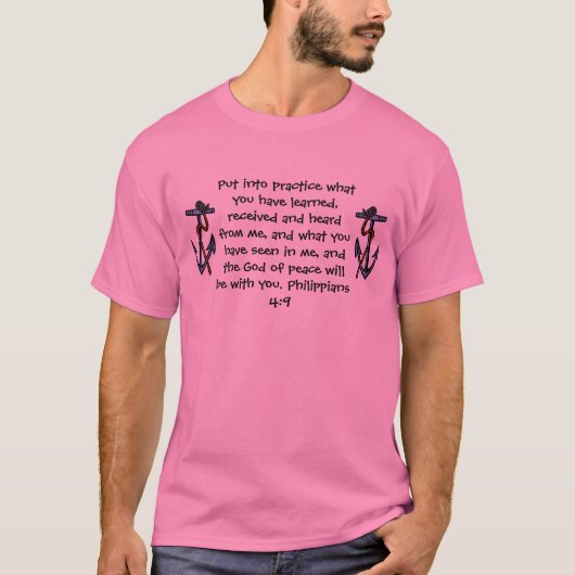 Psalm Philippians biblical quote T-shirt (Voorkant)