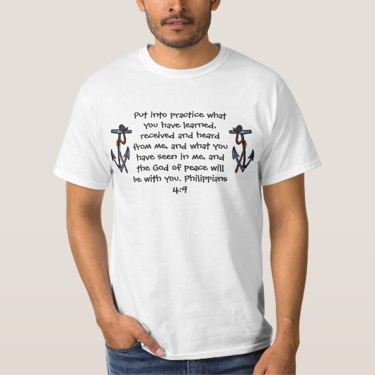 Psalm Philippians biblical quote T-shirt (Voorkant)