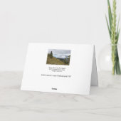 Psalm Quote Mountain Card Kaart (Achterkant)