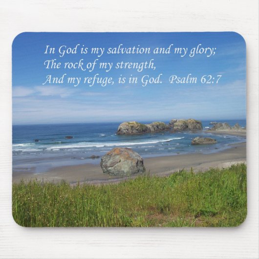 Psalm Rock van mijn Sterke Muismat (Voorkant)