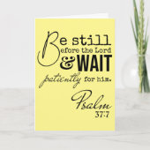 Psalm Rustig Pasen Schrift Lege Religieuze Kaart (Voorkant)