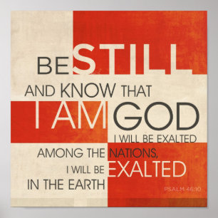 Psalm Scriptcollage Poster