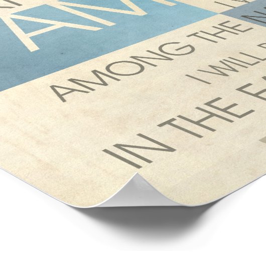 Psalm Scripting Collage II Poster (Hoek)