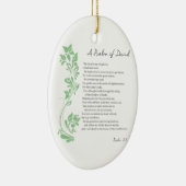 Psalm van David De Heer is mijn Shepherd Bible Ver Keramisch Ornament (Rechts)