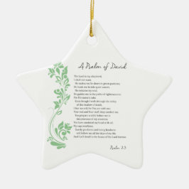 Psalm van David De Heer is mijn Shepherd Bible Ver Keramisch Ornament