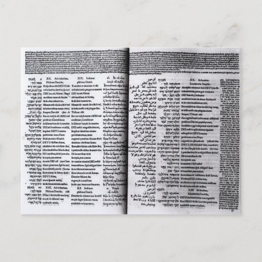 Psalm van David: Psalterim Octaplums, 1516 Briefkaart (Voorkant)