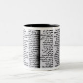 Psalm van David: Psalterim Octaplums, 1516 Tweekleurige Koffiemok (Center)