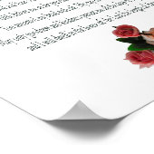 Psalm, Witte Bloem, Waarde Poster Papier (Mat) (Hoek)