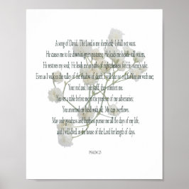 Psalm, witte ventilator, waardepapier (steen) poster