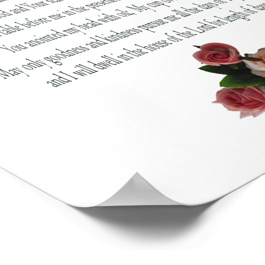 Psalm, witte ventilator, waardepapier (steen) poster (Hoek)