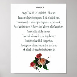 Psalm, witte ventilator, waardepapier (steen) poster