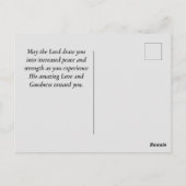 Psalmen 116 1-2 Ik hou van de Heer Bijbel Verse Briefkaart (Achterkant)