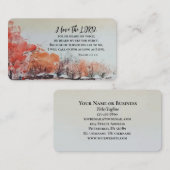 Psalmen 116 1-2 Ik hou van de Heer Bijbel Verse Visitekaartje (Voorkant / Achterkant)