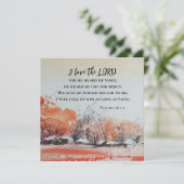 Psalmen 116 1-2 Ik hou van de Lord Bible Flat Kaar (Staand voorkant)