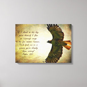 Psalmen 139:7 Inspirerend Canvas Afdruk