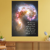 Psalmen 19 Inspirerend Canvas Print (Insitu (Woonkamer))