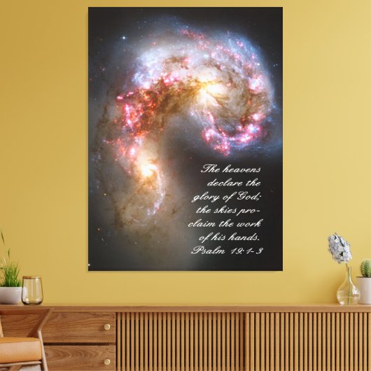 Psalmen 19 Inspirerend Canvas Print (Insitu (Woonkamer))