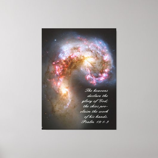 Psalmen 19 Inspirerend Canvas Print (Voorkant)