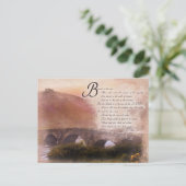 Psalmen 1:1-3 Gezegend is het man dat.. Briefkaart (Staand voorkant)