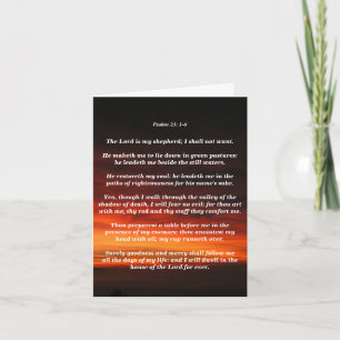 Psalmen 23: 1-6 kaart