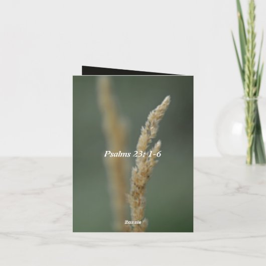 Psalmen 23: 1-6 kaart (Achterkant)