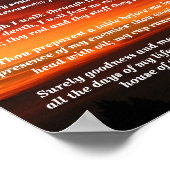 Psalmen 23: 1-6 poster (Hoek)