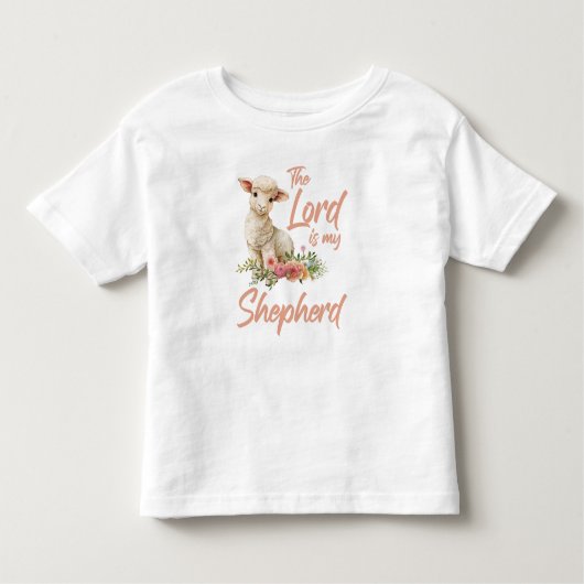 Psalmen 23 De Heer is mijn herder Christelijk Gelo Kinder Shirts (Voorkant)