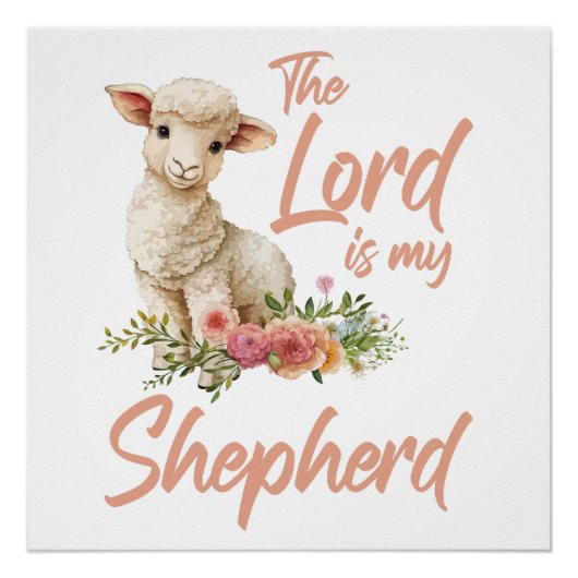 Psalmen 23 De Heer is mijn herder Christelijk Gelo Perfect Poster (Voorkant)