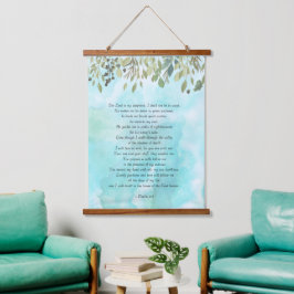 Psalmen 23 Eucalyptus en Waterverf Hangend Wandkleed