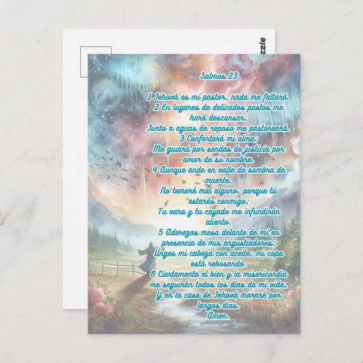 Psalmen 23 in het Spaans Briefkaart (Voorkant / Achterkant)